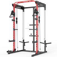 Máquina Smith con cable para gimnasio en casa, equipo multifuncional para sentadillas, rack de potencia con accesorio Landmine