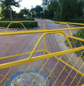 Bán buôn linh hoạt Road cũng Hàng Rào Rào thép mạ kẽm sơn tĩnh điện mở rộng an toàn tạm thời cửa cống bảo vệ đường sắt - Product Image 4