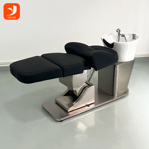 Chaise de shampooing de salon de coiffure de qualité supérieure, chaise de barbier rotative, cuir PU ergonomique pour salon de coiffure, mobilier de salon - Product Image 2