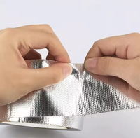 Ruban adhésif d'étanchéité en fibre de verre renforcé de feuille d'aluminium, ruban en tissu de fibre de verre