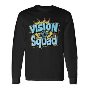 Camiseta de Manga Larga Vision Squad con Diseño de Binoculares, Ropa Promocional - Product Image 1