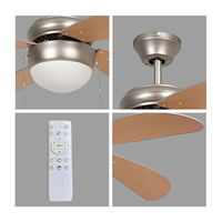 Ventilateur de plafond industriel pour la maison, Nigeria, Ghana, 4 pales en MDF, ventilateur de plafond électrique décoratif en métal, faible bruit, CE ROHS SAA