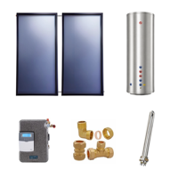 Chauffe-eau solaire autonome pressurisé avec alimentation électrique de secours pour usage extérieur, hôtelier et domestique (capacité 500L)