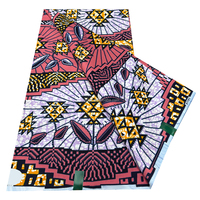 Meilleure Vente Tissu Wax Africain Original Hollandais Kitenge Wax Java Imprimé 6 Yards pour Confection de Robes