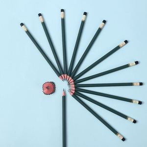 Hexagonal Dark Green Rod Dipping End Drawing Pencils Art Line <b>Sketch</b> Pencil Natural Wooden HB Pencil <b>Set</b> for School - Product Image 4