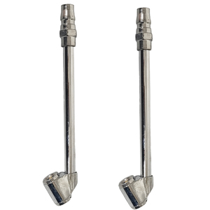 Manómetro inflador de neumáticos tipo lápiz de doble cabezal con conector de cola de rata y boquilla de aire NPT hembra de alta resistencia - Product Image 6