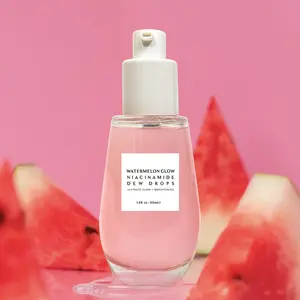 AiXin Private Label 50ML Tief feuchtigkeit spendende glättende Anti-Aging-Wassermelone Glow Niacin amide Dew Drops Aufhellen des Gesichts serum