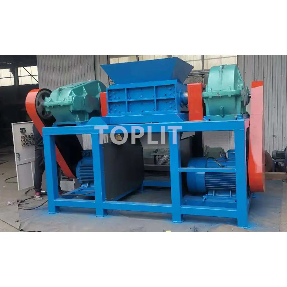 Hot Sale Portable Used Tyre Recycling Rubber Tire Shredder Machine Continuous Tire Shredding Plant For Sale