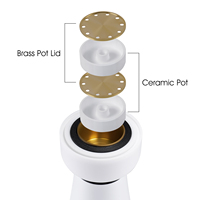 Chicha électrique rechargeable nouvelle conception 2026, charbon gratuit, chicha électrique portable blanche avec étui de transport en EVA, kit d'emballage