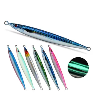 LUCKYSHOT Professional High Quality 60g 80g 100g Lures Metal Jig Glow Effect Fast Jigging Lure