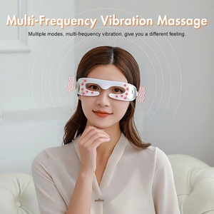 Masque de luminothérapie rouge en gros pour les yeux, anti-rides et anti-poches, avec masseur vibrant apaisant - Product Image 6