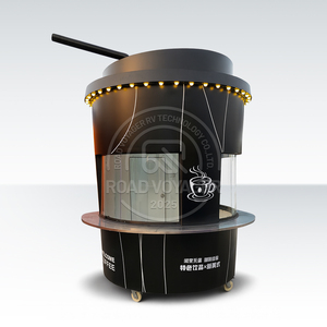 Práctico equipo de comida rápida informal personalizable para catering, casa móvil de gran capacidad, adecuado para zonas de comida callejera - Product Image 1