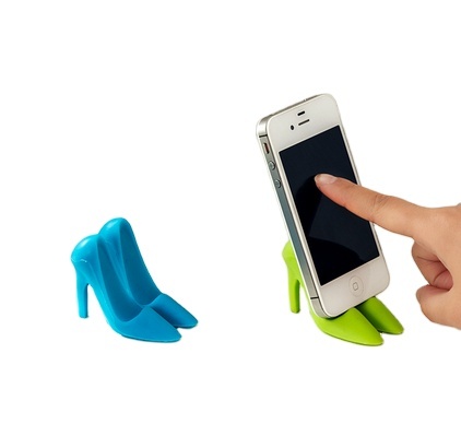 Novelty Mobile Phone Bracket Mini Highheel Shoes Shape Portable Easy Cell Phone Holder Stand