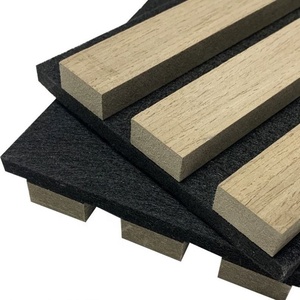 Panneaux muraux en bois acoustique 3D modernes, noirs, à lattes, amovibles, écologiques, absorption acoustique hautement efficace, intérieur, chambre à coucher - Product Image 6