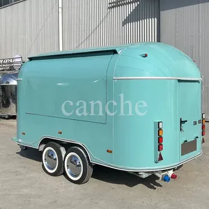 Camion de restauration mobile en acier galvanisé peint, électrique, pour tacos et barbecue - Product Image 2