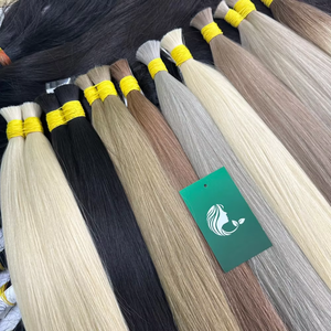 ผมเวียดนามแท้สีดำแบบเป็นมัด สำหรับต่อผมแบบดับเบิ้ลดรอน ผมแท้สำหรับต่อผม - Product Image 4