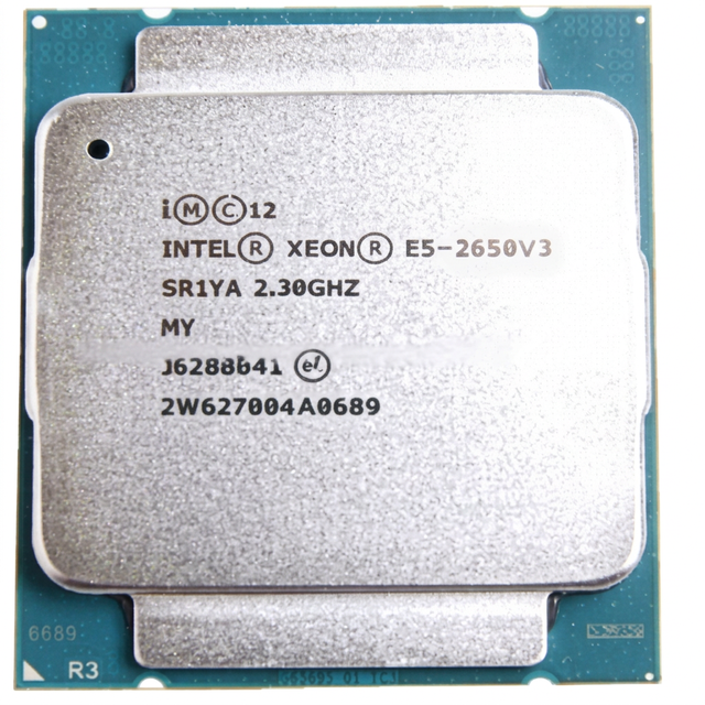 Used for Xeon E5-2650V3 2.3GHz 10-Core Processor SR1YA Stock 64-Bit Virtualization Technology 3MB L3 Cache 12nm