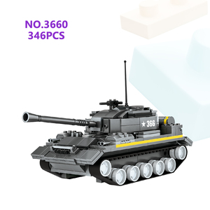 Wange 3660 <span class=keywords><strong>WW2</strong></span> Modèle de char lourd assemblé, équipement MOC, briques d'assemblage, blocs de construction en plastique, ensemble de jouets pour enfants, cadeau unisexe, Juguete - Product Image 1