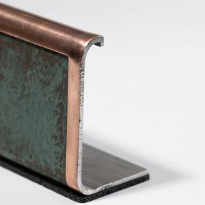 Service CNC personnalisé OEM CNC Bendin Soudage Épissage sans soudure Comptoir de bar La bordure métallique de la réception utilise une bordure en cuivre violet - Product Image 5