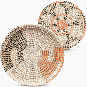 Accessoires de salon, décorations pour la maison, décorations murales, assiettes colorées, ensembles de paniers africains pour les murs - Product Image 6