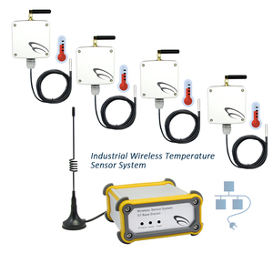 เซ็นเซอร์วัดอุณหภูมิแบบติดผนังหลายจุด สำหรับใช้ภายในและภายนอกอาคาร พร้อมระบบบันทึกข้อมูลอุณหภูมิแบบไร้สาย ควบคุมผ่านรีโมท - Product Image 2