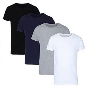 Camiseta Casual Corta para Hombre, 100% Algodón Canvas, Bordada, de Secado Rápido, Transpirable, Antimicrobiana, con Estampado por Transferencia de Calor, Cuello con Logotipo Personalizado - Product Image 3