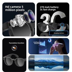 Nuevas Gafas Inteligentes AIMB-S1: Toma <span class=keywords><strong>de</strong></span> Fotos, Reproducción <span class=keywords><strong>de</strong></span> Música, Grabación <span class=keywords><strong>de</strong></span> Llamadas + Grabación <span class=keywords><strong>de</strong></span> Video + Traducción por IA + Control por Voz y Táctil - Product Image 4