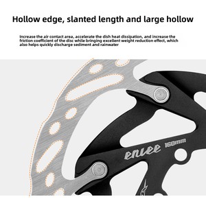 Enlee 160mm Centro Bloqueio Disco Leve Liga De Alumínio Disco De Freio De Refrigeração para Mountain Bike Bicicleta Peças Disco - Product Image 5