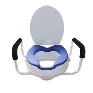 Toilette mobile manuelle pliante réglable en hauteur pour chaise de patient âgée handicapée chaise de levage de transfert de douche - Product Image 1
