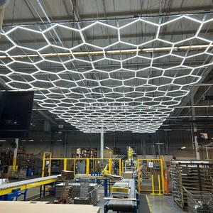 100-240V luz lục giác LED hội thảo trần ánh sáng độ sáng cao LED ánh sáng cho kho barbershop phòng tập thể dục - Product Image 1