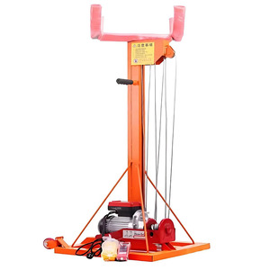 Monte-charge électrique mobile à haute stabilité pour chantier de construction, capacité de levage maximale de 150 kg, installation de porte à enroulement - Product Image 1