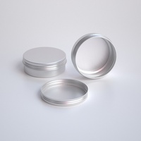 Boîte ronde en métal de 60 ml pour sciure de bois, pot en aluminium pour crème pour animaux de compagnie, emballage en aluminium pour crème à barbe, boîte en métal d'aluminium