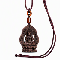 Collier d'encens au Borneol fait main, Pendentif Bouddha Acala, à base de plantes naturelles, OEM, Marque privée, Zen, Spirituel, Parfum portable, Porte-bonheur