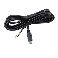 Kabel Micro USB ke MX1.25 4P Terlindung UL2725 28AWG dengan Aluminium Foil Anti-interferensi untuk Modul Kamera Scanner