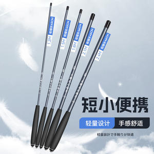 Mini canne à pêche télescopique 1.2M 1.5M 1.8M 2.1M 2.4M, canne ultralégère pour rivières et eaux douces, avec anneaux SIC et poignée confortable - Product Image 1