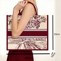 Sacs à main pliables en toile personnalisés, motif léopard, avec fermeture éclair, impression par transfert thermique, vente en gros d'usine