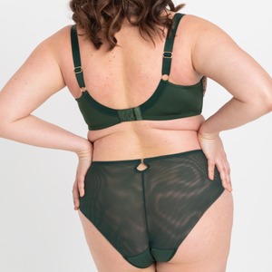 Soutien-gorge Grande Taille Personnalisable en Dentelle Brodé de Luxe à Couverture Complète avec Bretelles Réglables et Armatures pour Femme - Product Image 2