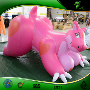 ตุ๊กตาหมีเป่าลมขนาดใหญ่ ฮงยี่ ของเล่นสัตว์เป่าลม หน้าอกใหญ่ การ์ตูนอนิเมะ ตุ๊กตาเป่าลม - Product Image 6