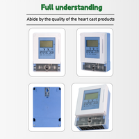 Meter kWh Statis Satu Fasa Layar LCD Digital Meter Dinding Elektronik Cerdas Meter Energi Prabayar