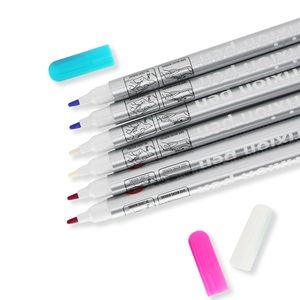 Penna magica <span class=keywords><strong>per</strong></span> l'industria dell'abbigliamento Logo personalizzato penna Gel bianca pennarello cancellabile sensibile al calore <span class=keywords><strong>per</strong></span> tessuto in pizzo a rete - Product Image 3