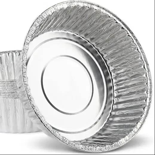 Ronde Tinfolie Pannen Wegwerp Aluminium, Vriezer & Oven Veilig-Voor Het Bakken, Koken, Opslag, Roosteren En Opwarmen