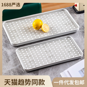 Plateau de drainage simple taille M, carré, résistant à l'eau, avec support de rangement polyvalent, accessoire essentiel pour la décoration de table domestique - Product Image 3