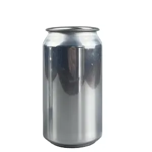 Venta caliente estándar 250ml bebida vacía energía latas de aluminio tamaño personalizado latas de refresco lisas botellas de metal rechonchas al por mayor