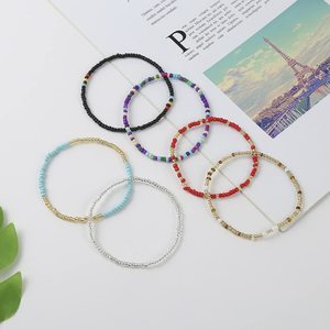 2026 cavigliera estiva colorata da spiaggia Miyuki fatta a mano cavigliera da spiaggia bohémien alla moda cavigliera con perline 3mm per feste <span class=keywords><strong>in</strong></span> magazzino - Product Image 5