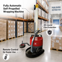 Machine d'emballage à film étirable mobile HETAI, auto-propulsée, pour la logistique d'entrepôt et le commerce électronique