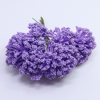 144 pièces de fleurs artificielles de gypsophile de haute qualité, en mousse, pour la décoration de la maison, du jardin, des fêtes et des mariages (Myosotis)
