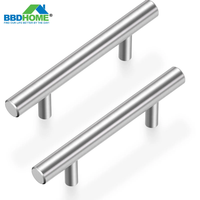 BBDHOME Poignée de meuble creuse en acier inoxydable 201 noir et or de haute qualité pour tiroirs de cuisine, chambre et hôtel