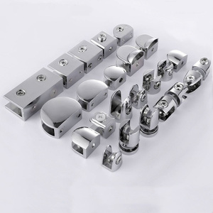 Soporte de Cristal en Forma de D Mediano Personalizado, Acabado Satinado, Mecanizado, Soporte de Venta Caliente, Herraje de Montaje - Product Image 1