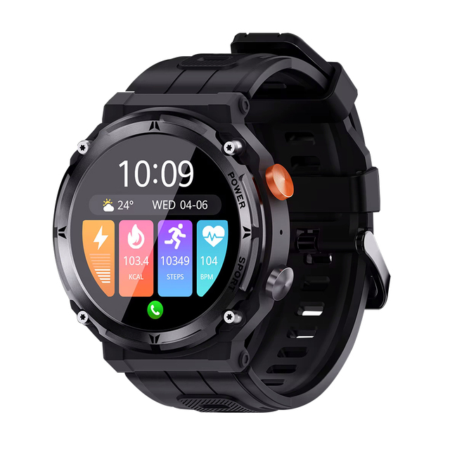 Hot Outdoor Smartwatch C21pro Ip68 Waterproof 1.39 Inch Large Screen 410mAh Battery Rugged c 21 C21 Pro Smart Watch