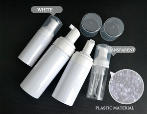 Nettoyant pour le visage 30ml 50ml 100ml 150ml 200ml 250ml 5oz bouteille de pompe à <span class=keywords><strong>mousse</strong></span> en plastique PET blanc clair - Product Image 4